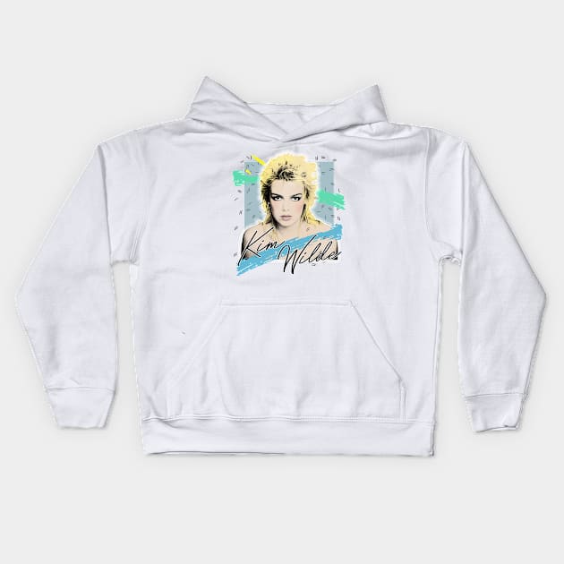 Kim Wilde / 80s Aesthetic Fan Art Design Kids Hoodie by DankFutura